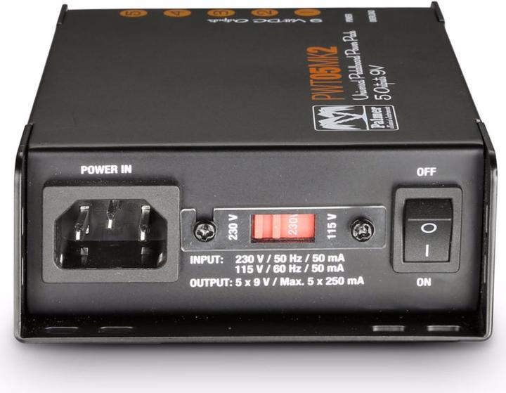 Actual product image Palmer Audio PWT 05 MK 2 Universal 9V power supply unit (Instrument foot pedal)