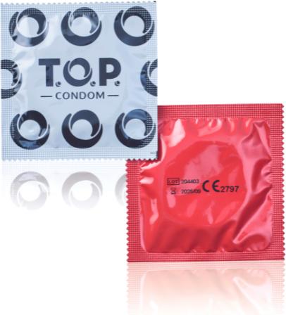 Produktbild TOP Kondome RED mit Erdbeeraroma - 100 Stück (100 Stk.)