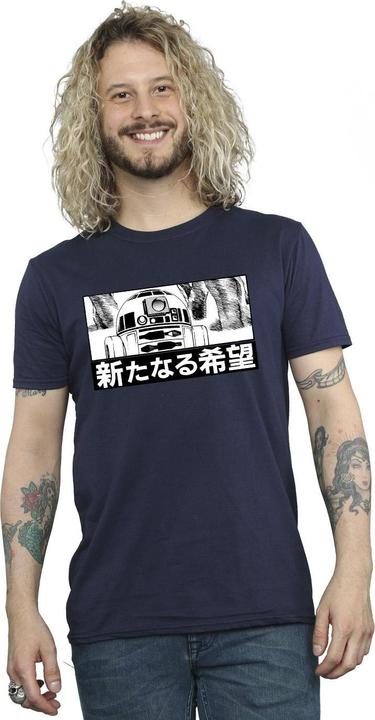 Immagine prodotto Star Wars R2D2 Japanese Maglietta Uomo (XXL)