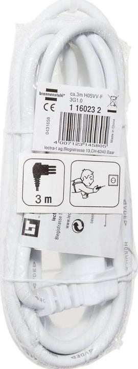 Produktbild Brennenstuhl Verlängerungsleitung Winkelstecker (3 m, Typ 13)