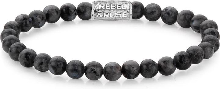 Produktbild Rebel & Rose Armband Grey Seduction RR-60026-S-M Unisex (17.50 cm, Acero inoxidable, Larviquíticos)