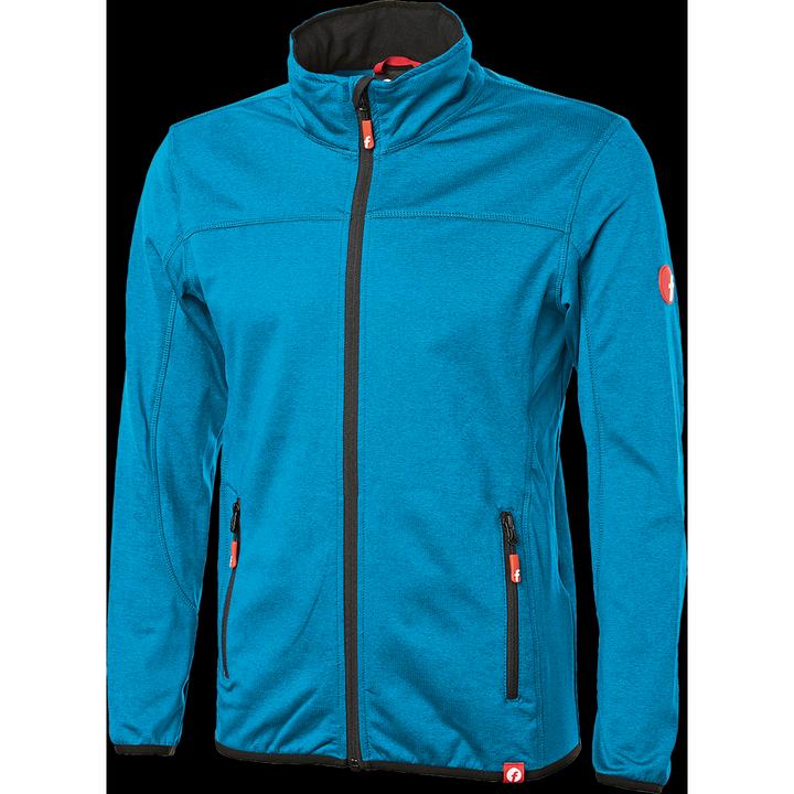 Actual product image Magni Tech fleece jacket turquoise/black mottled size L Fortis Elements (L)