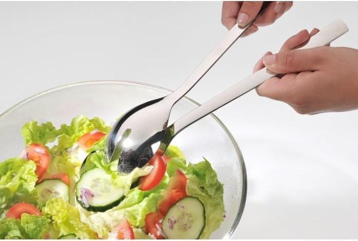 Productafbeelding WMF Saladeservers Serveerbestek 30cm Nuova roestvrij staal 18/10 gepolijst (Salade servers)