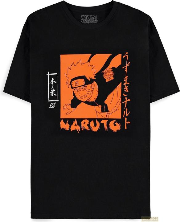 Difuzed NARUTO Shippuden - Orange Print - T-shirt Homme (L) (L)