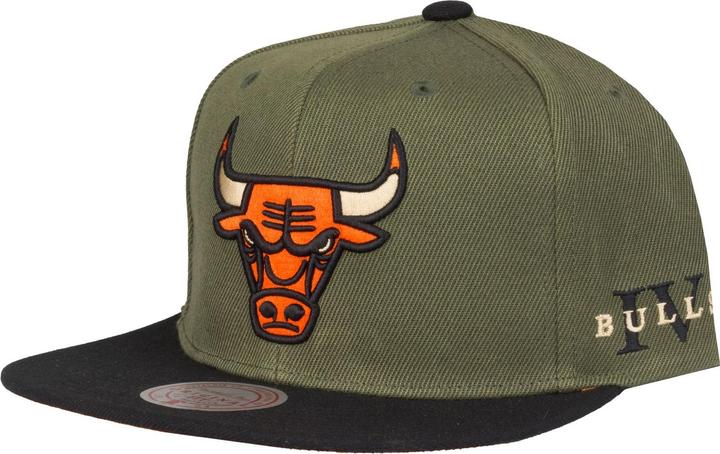 Mitchell & Ness Snapback Cap - CORE IV Chicago Bulls oliv (One Size)
