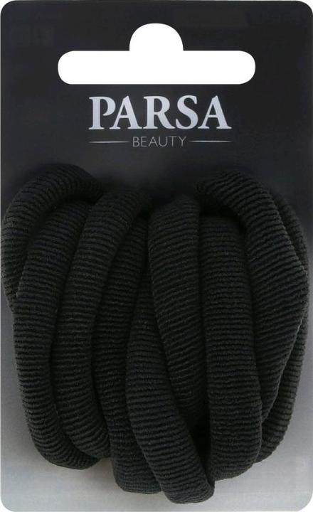 Parsa Beauty Parsa Zopfhalter, dick, metallfrei, Stoff, schwarz 9 Stk. (Haargummi)