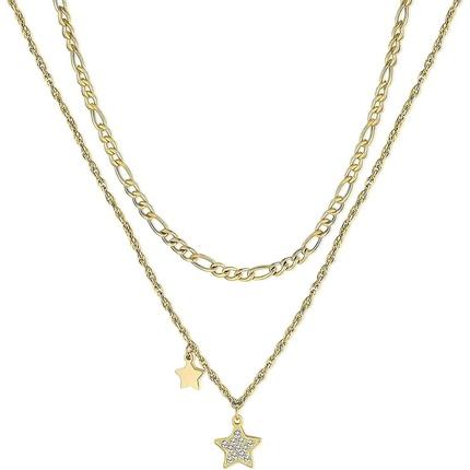 Sagapo S'Agapõ - Double gold plated necklace with pendants Aurora SAR25