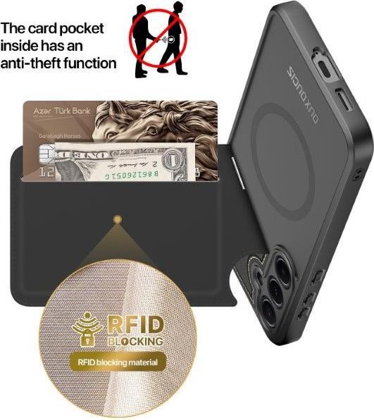 Productafbeelding Dux Ducis Rafi II-serie Samsung Galaxy S25 Plus hoesje - Zwart (Samsung Galaxy S25+)