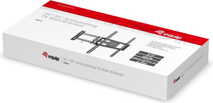 Produktbild equip Wandhalterung TV 32"-55" schwarz schwenkbar (Wand, 55", 35 kg)