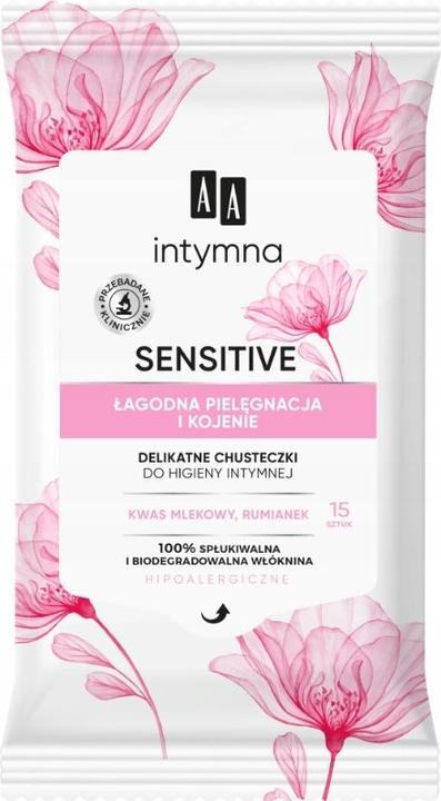 Oceanic Aa Sensitive Gentle Intimate Hygiene Wipes Gentle Care And Soothing 15Pcs. (Intimtücher)
