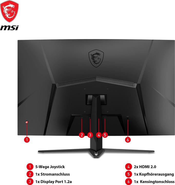 Produktbild MSI G32C4XDE (1920 x 1080 Pixel, 31.50")