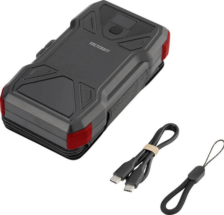 Actual product image Voltcraft VC-SPB-20.000 VC-14456835 Solar power bank Charging current solar cell 3A 20000 mAh (20000 mAh)