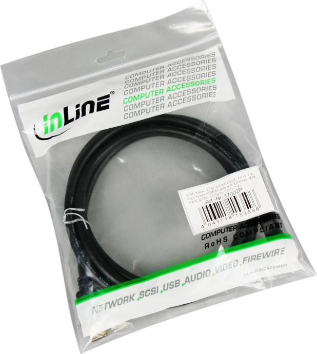 Produktbild InLine HDMI (Typ A) — HDMI (Typ A) (2 m, HDMI)