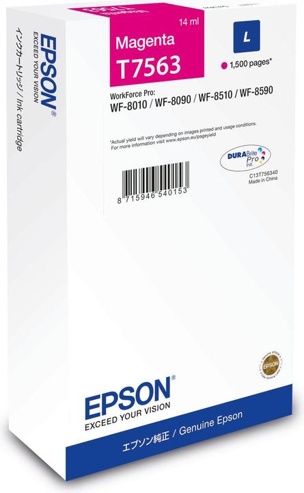 Epson Cartouche d'encre/T7563 L MG (M)