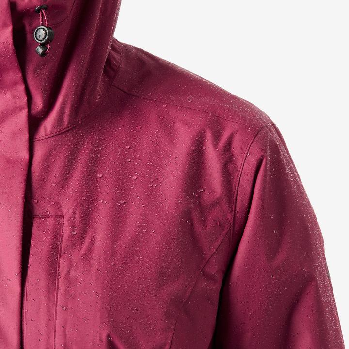 Produktbild Quechua Wanderjacke Damen wasserdicht - NH500 violett (L)