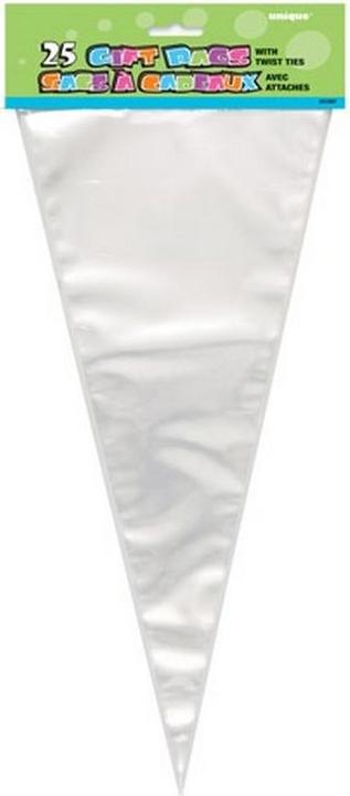 Immagine prodotto Unique Party Sacchetti per feste a forma di cornetto triangolare 25 pezzi (Pellicola da regalo, 25 x)