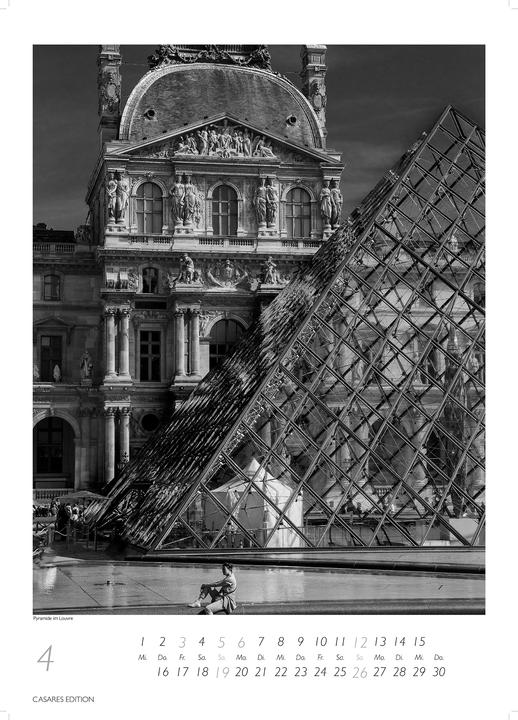 Immagine prodotto Paris schwarz-weiss 2026 S 29x21cm (Nessuna rilegatura, Tedesco)