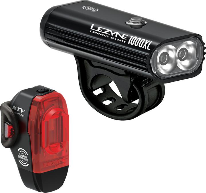 Actual product image Lezyne Connect Smart 1000XL + KTV Smart (1000 lm, 75 lm)