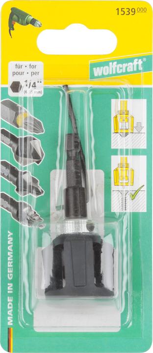 Produktbild wolfcraft wolfcraft 1 Bithalter mit Tiefenstopp (6.35 mm (¼") Sechskant-Aufnahme)