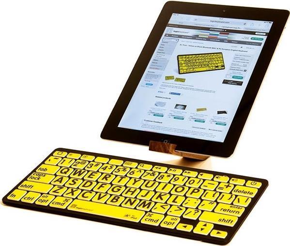 Produktbild Logickeyboard LKB-LPBY-BTON-DE Tastatur Bluetooth QWERTZ Deutsch Schwarz (DE, Kabellos)