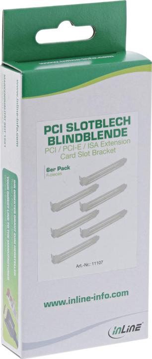Image du produit InLine Tôle de slot PCI Cache