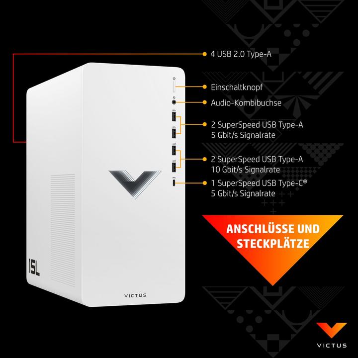 Produktbild HP Victus 15L (Intel Core i5-12400F, 16 GB, 512 GB, GeForce RTX 4060)