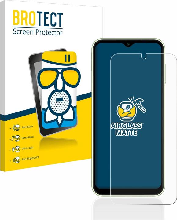 Produktbild BROTECT AirGlass Panzerglasfolie Matt (1 Stück, Samsung Galaxy A14)