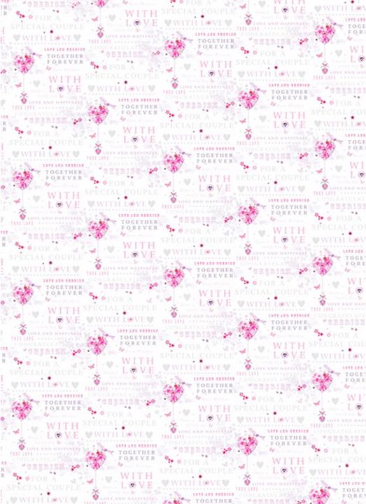Image du produit Simon Elvin Papier cadeau de mariage Inscription en anglais 24 feuilles (Papier cadeau)