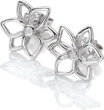 Immagine prodotto Hot Diamonds Orecchini in argento con diamanti Flowers Diamond Amulets DE711