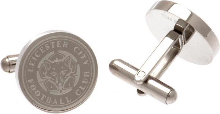 Image du produit Leicester City FC Boutons de manchette en acier inoxydable avec armoiries (100% acier)