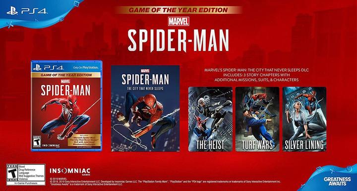 Produktbild Sony Marvel's Spider-Man: Game of The Year Edition (PS4, EN)