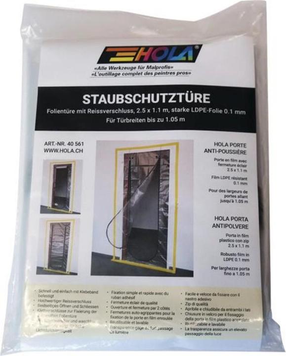 Image du produit Hola Porte anti-poussière Film LDPE 2,5 x 1,1 m (1100 mm)