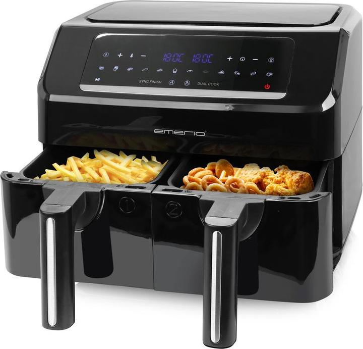 Immagine prodotto Emerio Friggitrice ad aria calda, Smart Fryer, 3.6+3.6L, Cool touch