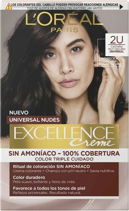 Produktbild L'Oréal Paris EXCELLENCE creme universal nudes tinte #2u-darkest brunette (#2u-darkest brunette)