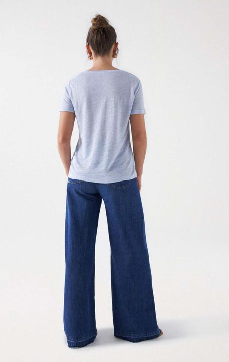 Produktbild Salsa Jeans T-Shirts Linen V-Neck T-Shirt (L)