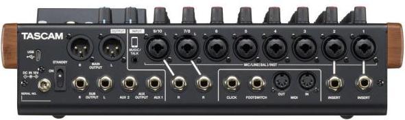 Produktbild Tascam Model 12 Mischpult mir Interface mit Kabel (Studio- und Livemixer)