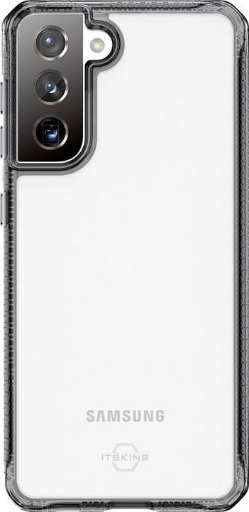 Produktbild Itskins Drop-Protection Cover HYBRID CLEAR black and transparent (Samsung Galaxy S21+)
