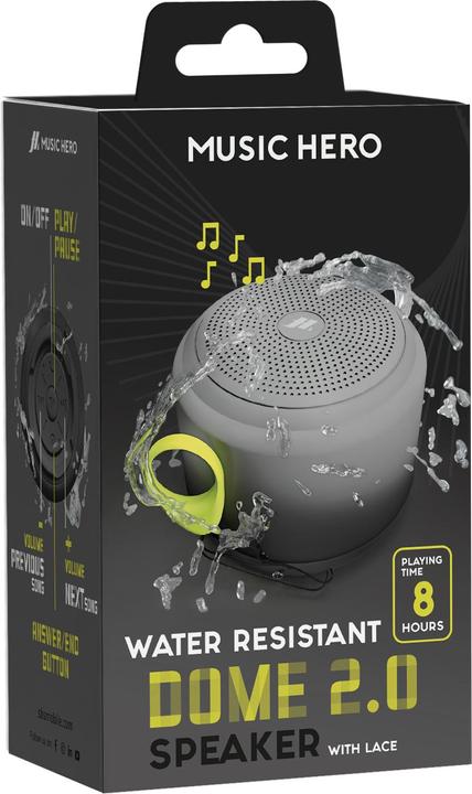 Actual product image SBS Water-resistant wireless speaker with strap (8 h)