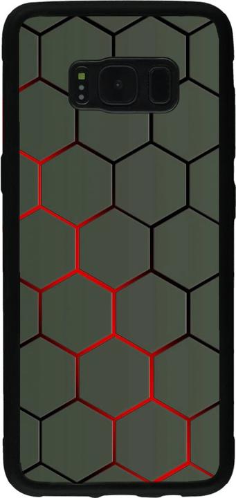 Image du produit PhoneLook Coque Silicone rigide noir Geometric Line red (Samsung Galaxy S8)