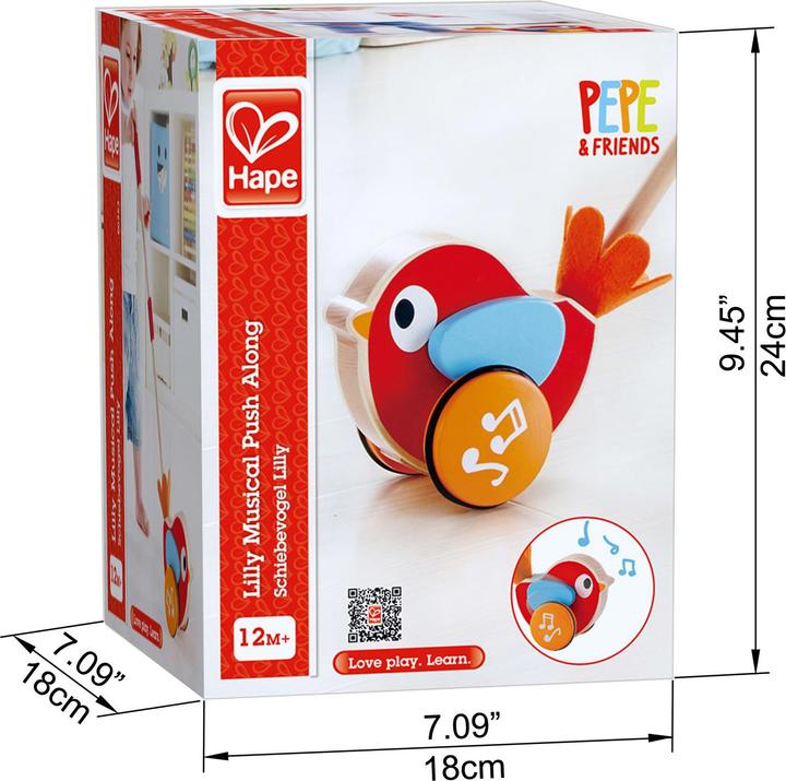 Actual product image Hape Pusher Lilly