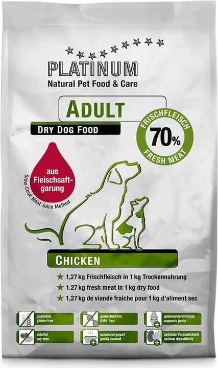 Produktbild Platinum Halbfeuchtfutter Adult Huhn, 5 kg (Adult, 1 Stk., 5000 g)