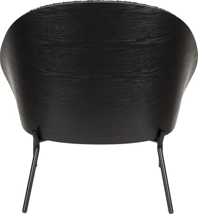 Actual product image Dutchbone Rodin Lounge Chair Bouclé Black