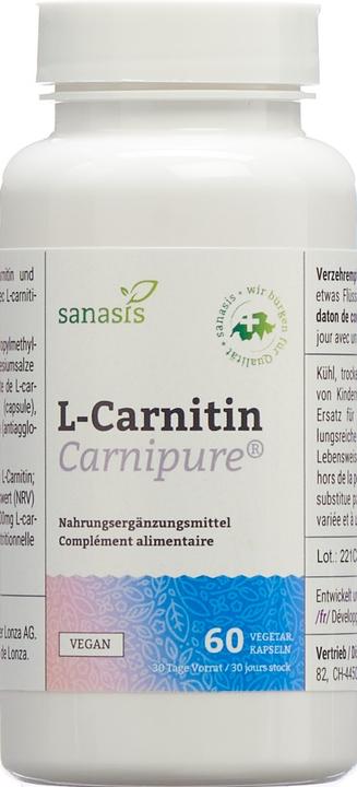 Produktbild Sanasis L-Carnitin Carnipure Original Kaps (60 Stück, Kapseln, 500 g)