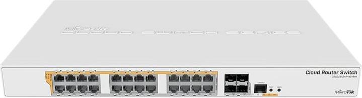 Productafbeelding MikroTik CRS328-24P-4S+RM Netwerkschakelaar Beheerd L2/L3 Gigabit Ethernet (10/100/1000) Power over Ethernet (24 Havens)