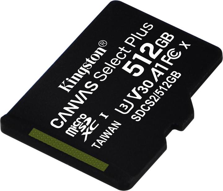 Produktbild Kingston Canvas Select Plus (512 GB, microSDXC, U3, UHS-I)