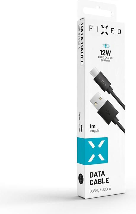 Produktbild Fixed USB-Kabel USB-A - USB-C 1 m Schwarz (FIXD-UC-BK) (1 m, USB 1.0)