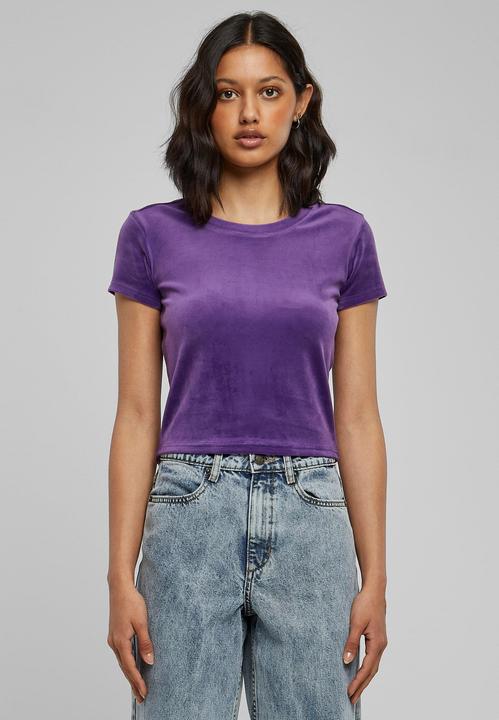Image du produit Urban Classics Ladies Short Velvet Tee (S)