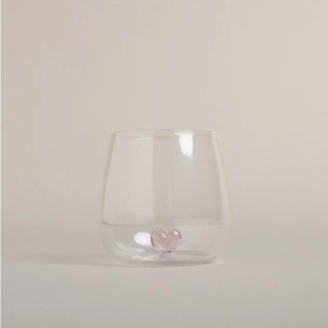 Image du produit Eulenschnitt Verre à boire Coeur rose - de (0.42 l, 1 x)
