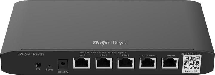 Immagine prodotto Ruijie Router Cloud-Managed a 5 porte Gigabit, 5 porte di servizio 1GE, supporto fino a 2 link WAN, 100