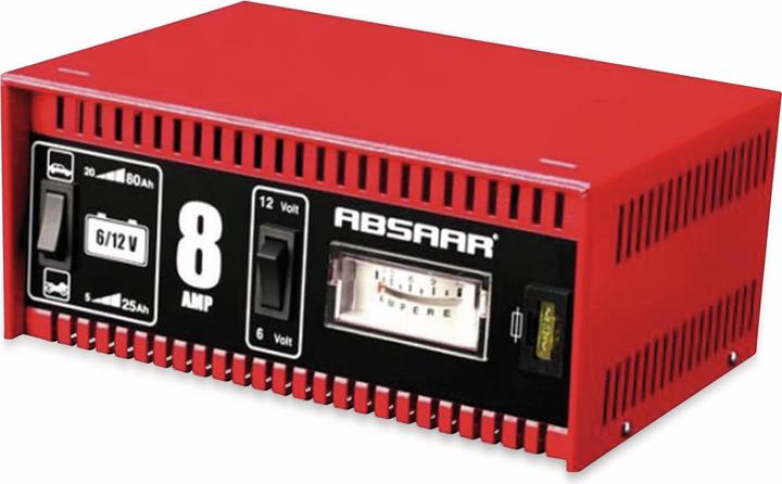 Absaar Batterieladegerät 8A 6/12V Motorrad (12V, 6V, 8 A)